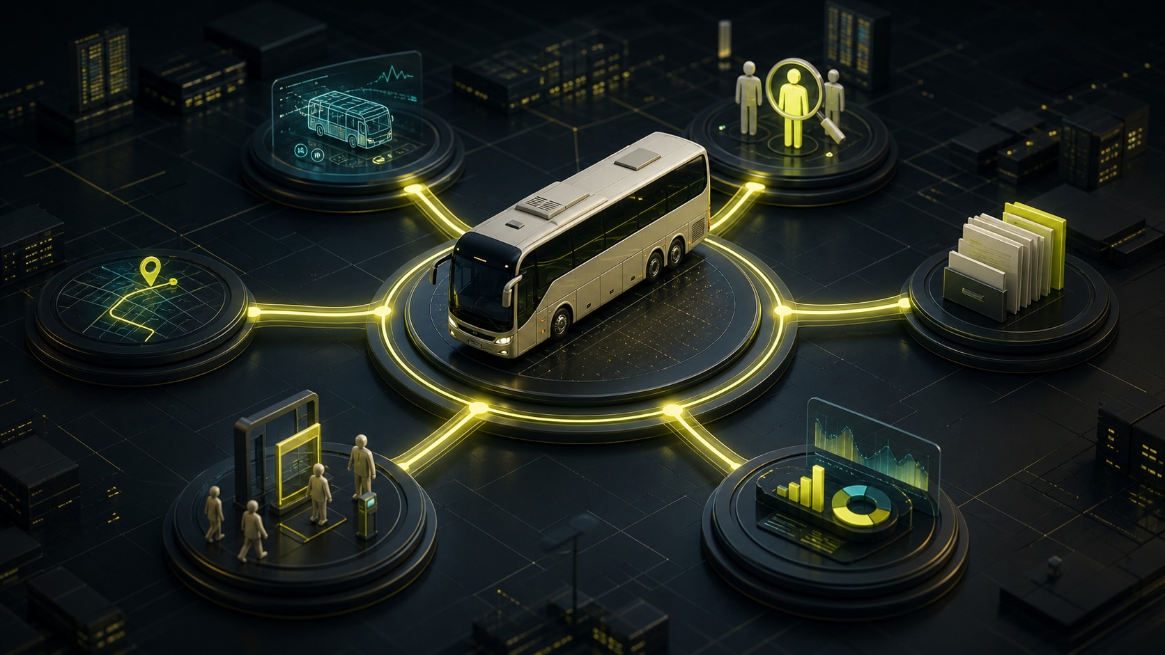 Plataforma de mobilidade conectada aos sistemas corporativos e às fontes operacionais